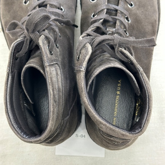 John Varvatos USA Grey Suede Portland Monkey Boots Men's 12 - Picture 3 of 8
